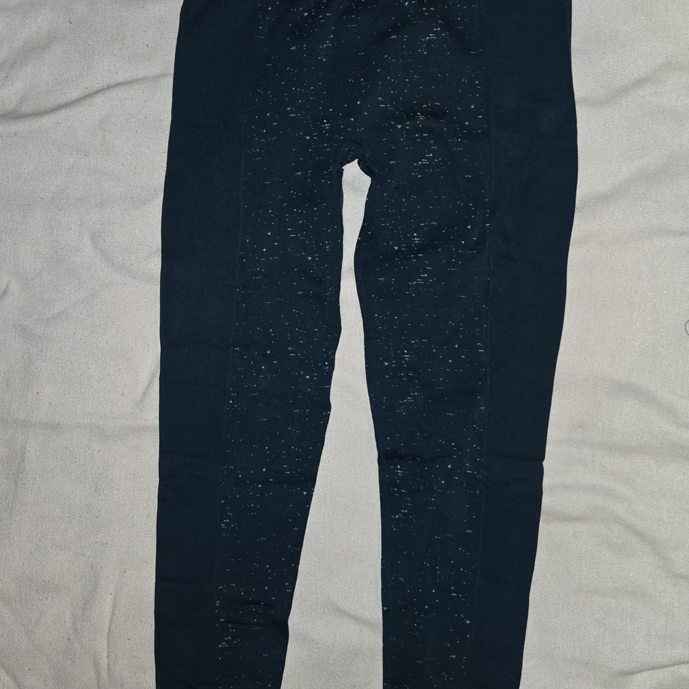 BCG Blue Textured Leggings